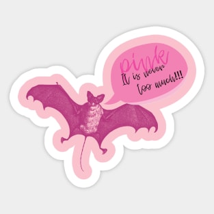 Pink Bat Sticker